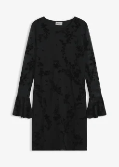 Clearance Vestido corto con malla Mujer Vestidos