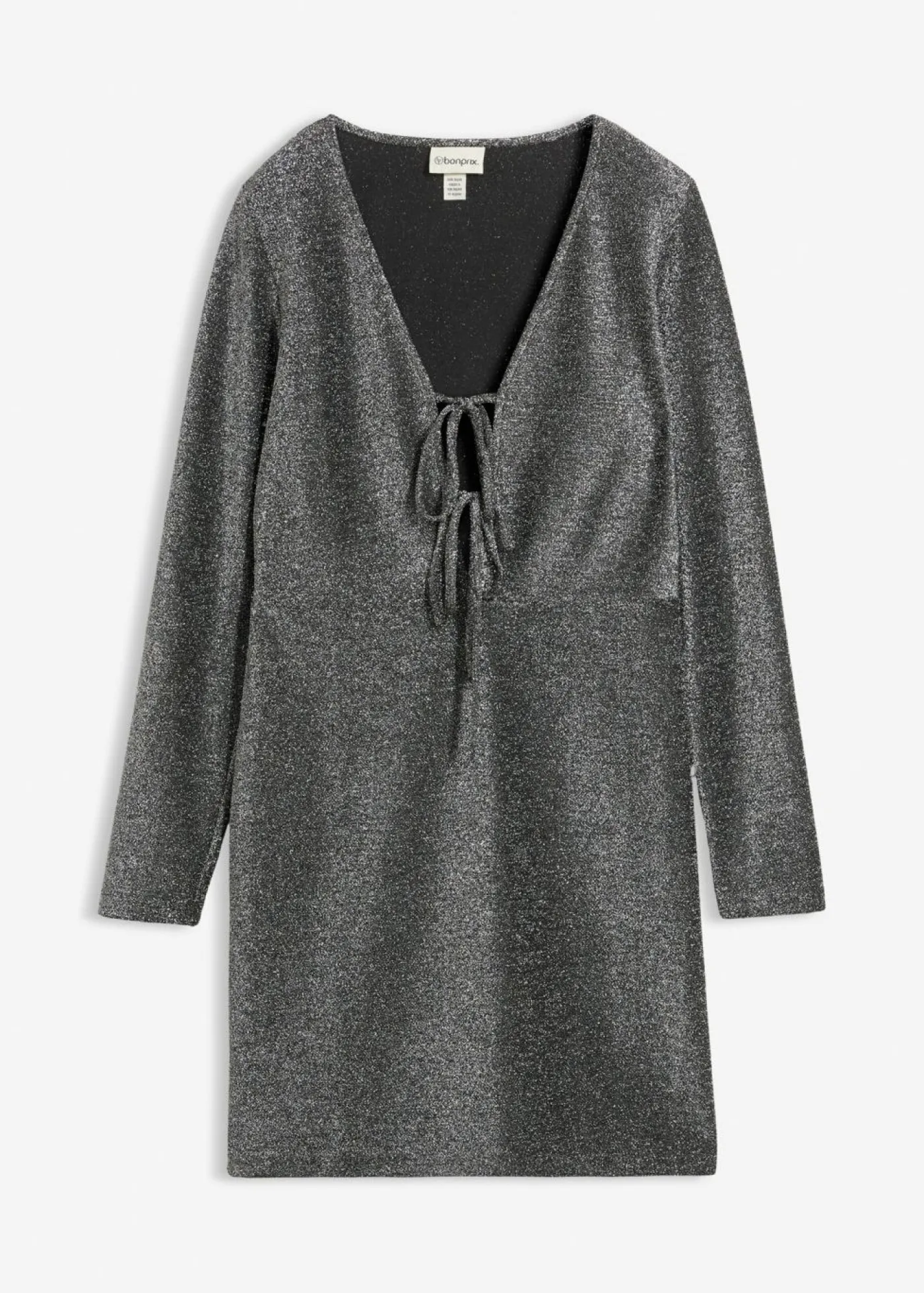 Discount Vestido corto con material brillante y detalle de lazo Mujer Vestidos