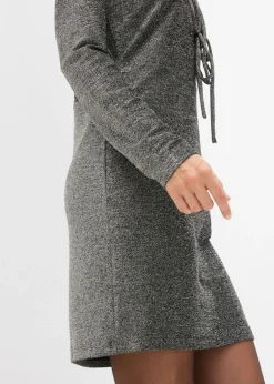 Discount Vestido corto con material brillante y detalle de lazo Mujer Vestidos