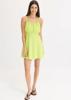 Vestido corto de algodón orgánico puro Mujer Vestidos