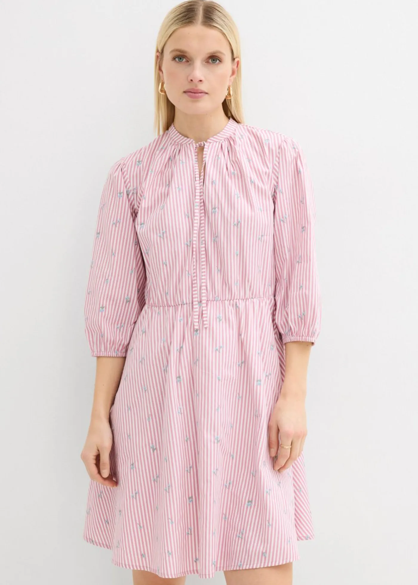 Clearance Vestido corto de algodón puro Mujer Vestidos|Novedades