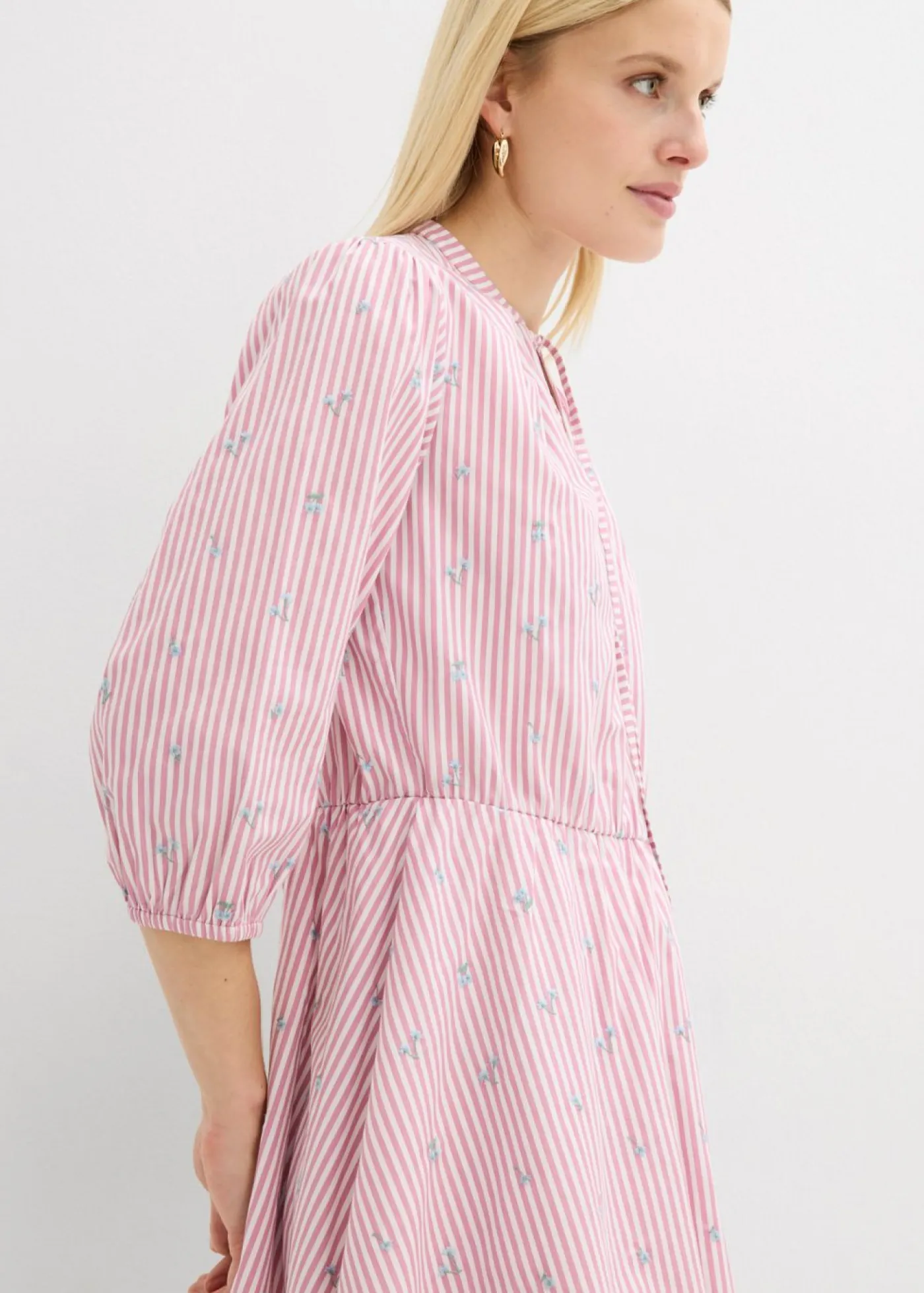 Clearance Vestido corto de algodón puro Mujer Vestidos|Novedades