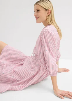 Clearance Vestido corto de algodón puro Mujer Vestidos|Novedades