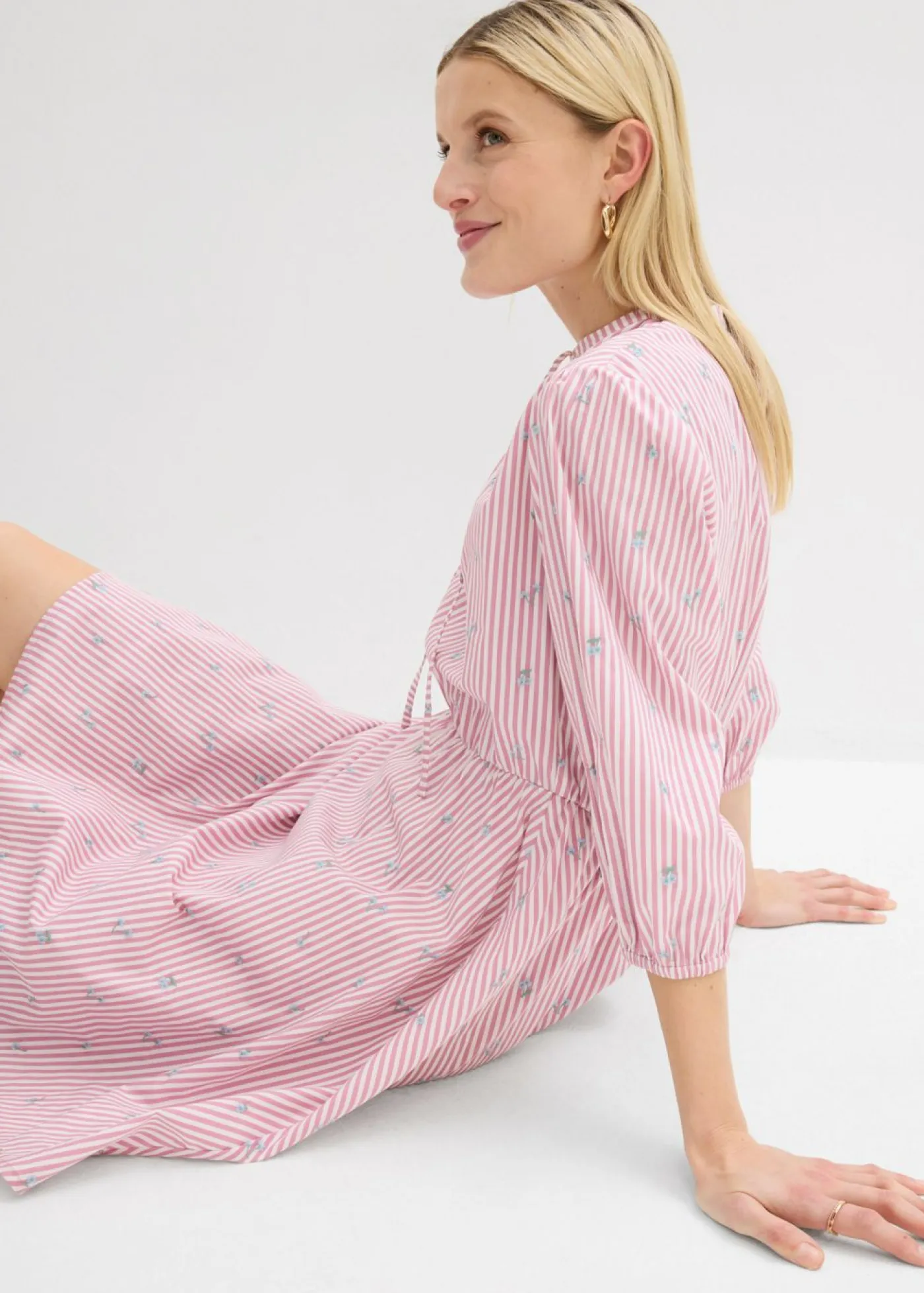 Clearance Vestido corto de algodón puro Mujer Vestidos|Novedades