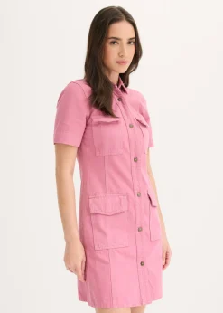 Online Vestido corto de algodón puro Mujer Vestidos|Novedades