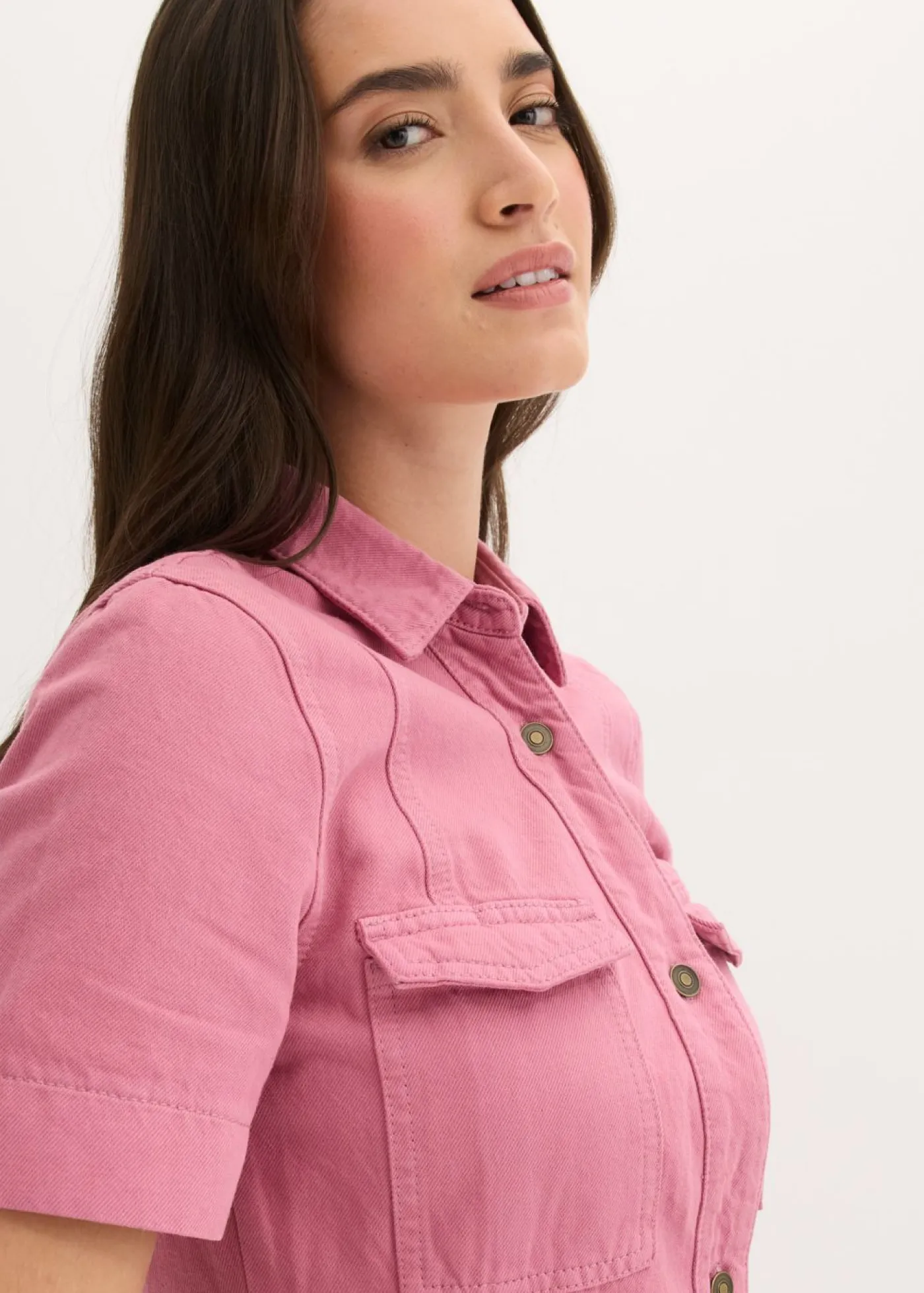 Online Vestido corto de algodón puro Mujer Vestidos|Novedades