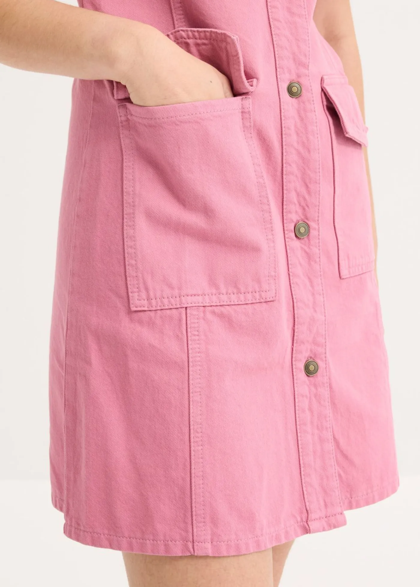 Online Vestido corto de algodón puro Mujer Vestidos|Novedades