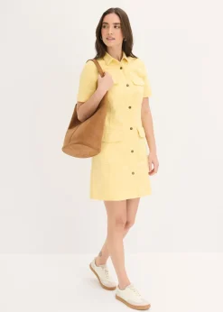 Best Vestido corto de algodón puro Mujer Vestidos|Novedades