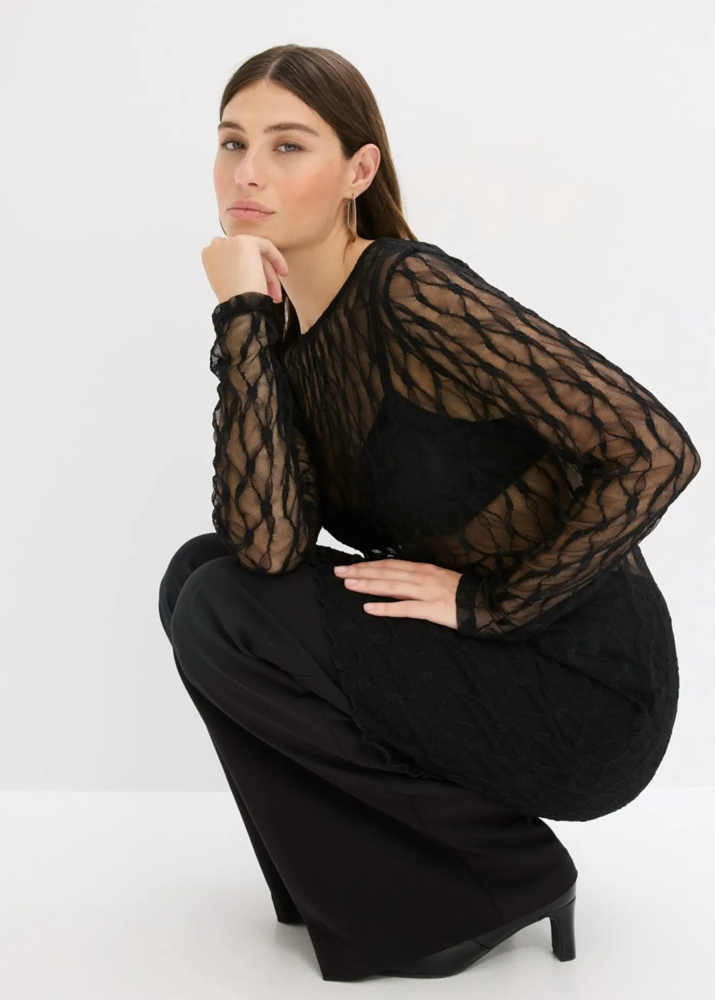 Best Vestido corto de encaje Mujer Vestidos