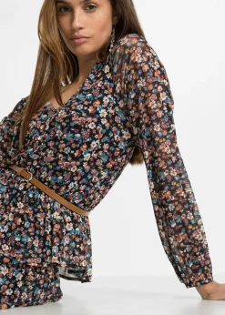 Vestido corto de malla Mujer Vestidos