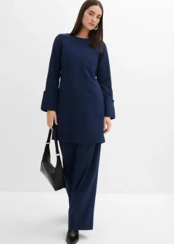 Vestido corto de material estructurado Mujer Esenciales|Vestidos