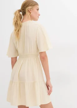 Outlet Vestido corto de mezcla de viscosa fluida Mujer Vestidos