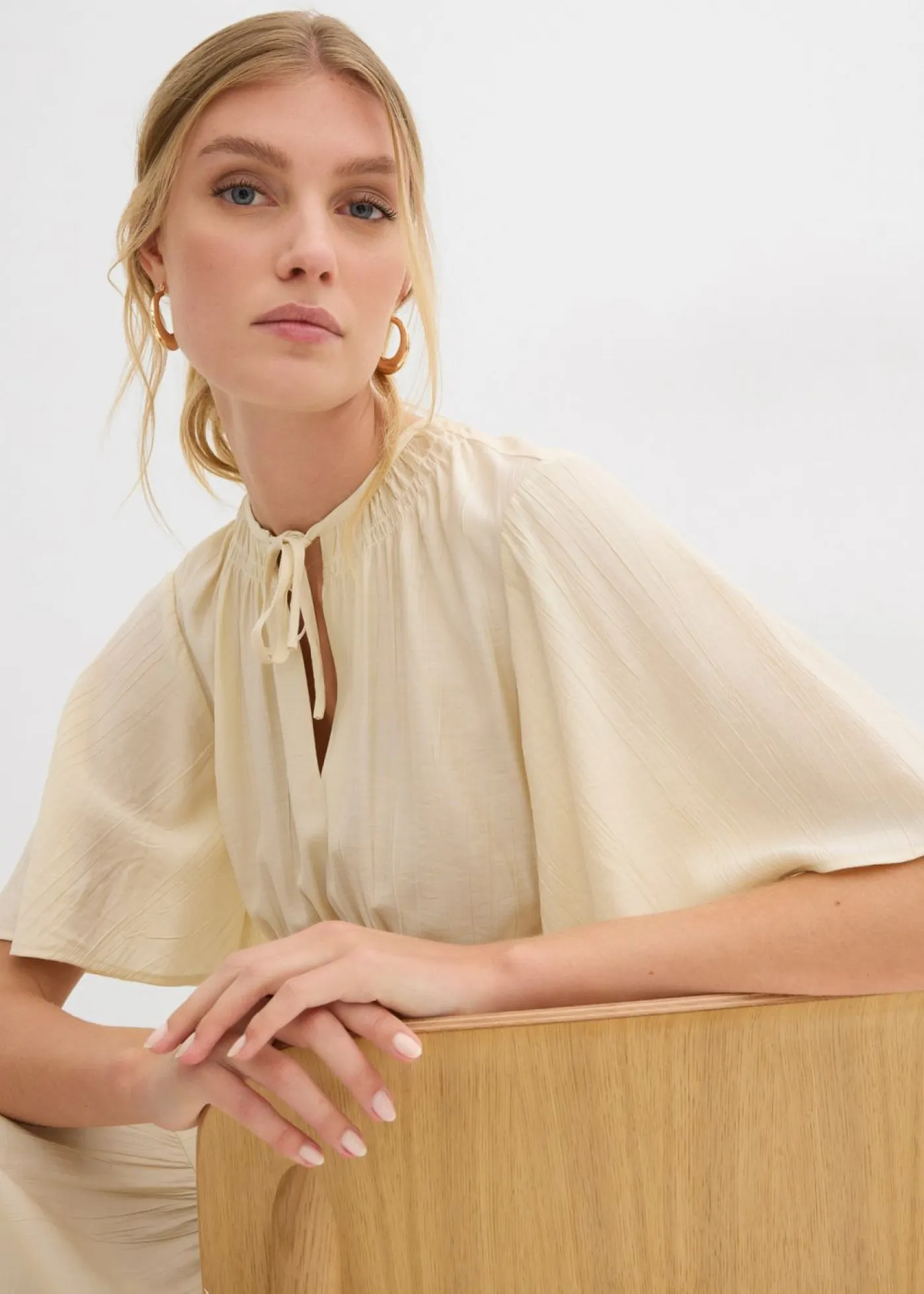 Outlet Vestido corto de mezcla de viscosa fluida Mujer Vestidos