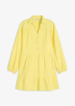 New Vestido corto de muselina con paneles Mujer Vestidos