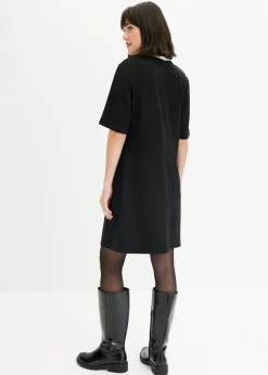 Best Vestido corto de neopreno con cuello alto Mujer Esenciales|Vestidos