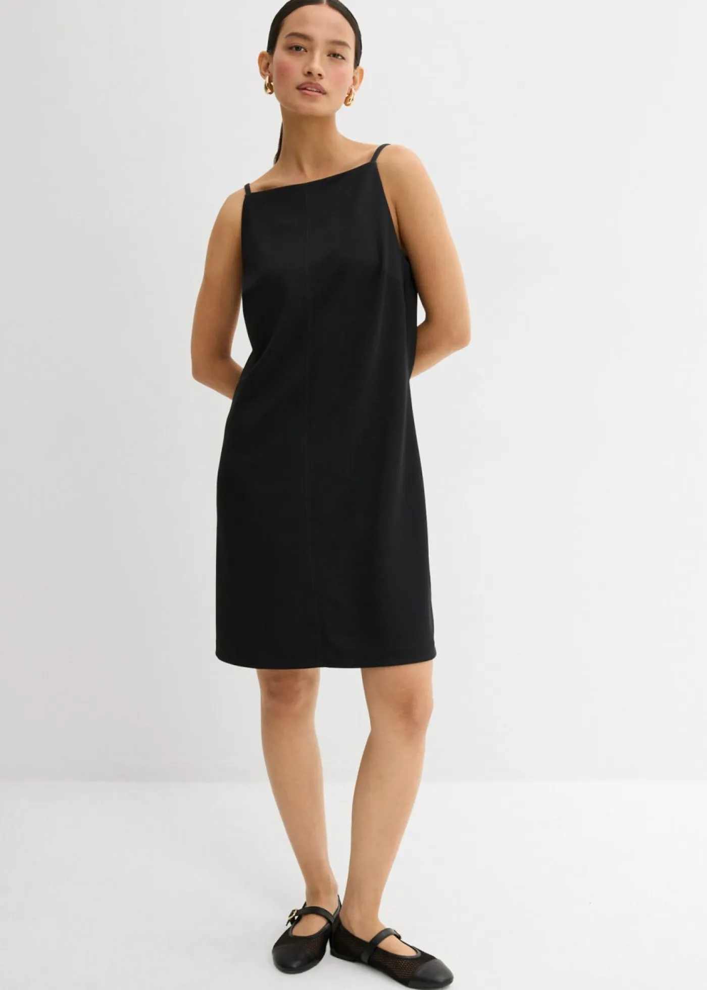 Best Vestido corto de neopreno fluido Mujer Esenciales|Vestidos