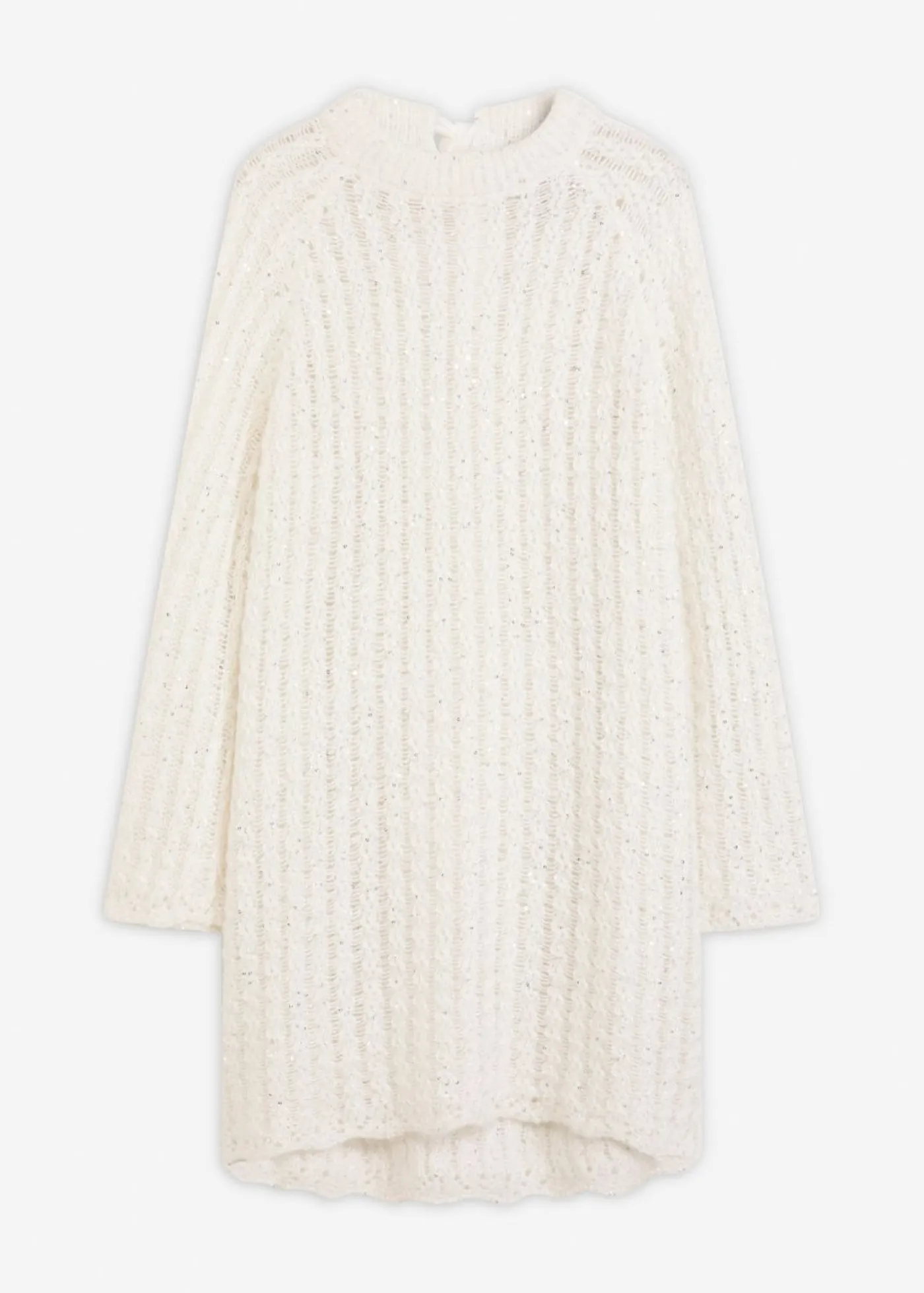 Best Vestido corto de punto con lazo de satén y ligeras transparencias Mujer Vestidos|Ropa De Punto