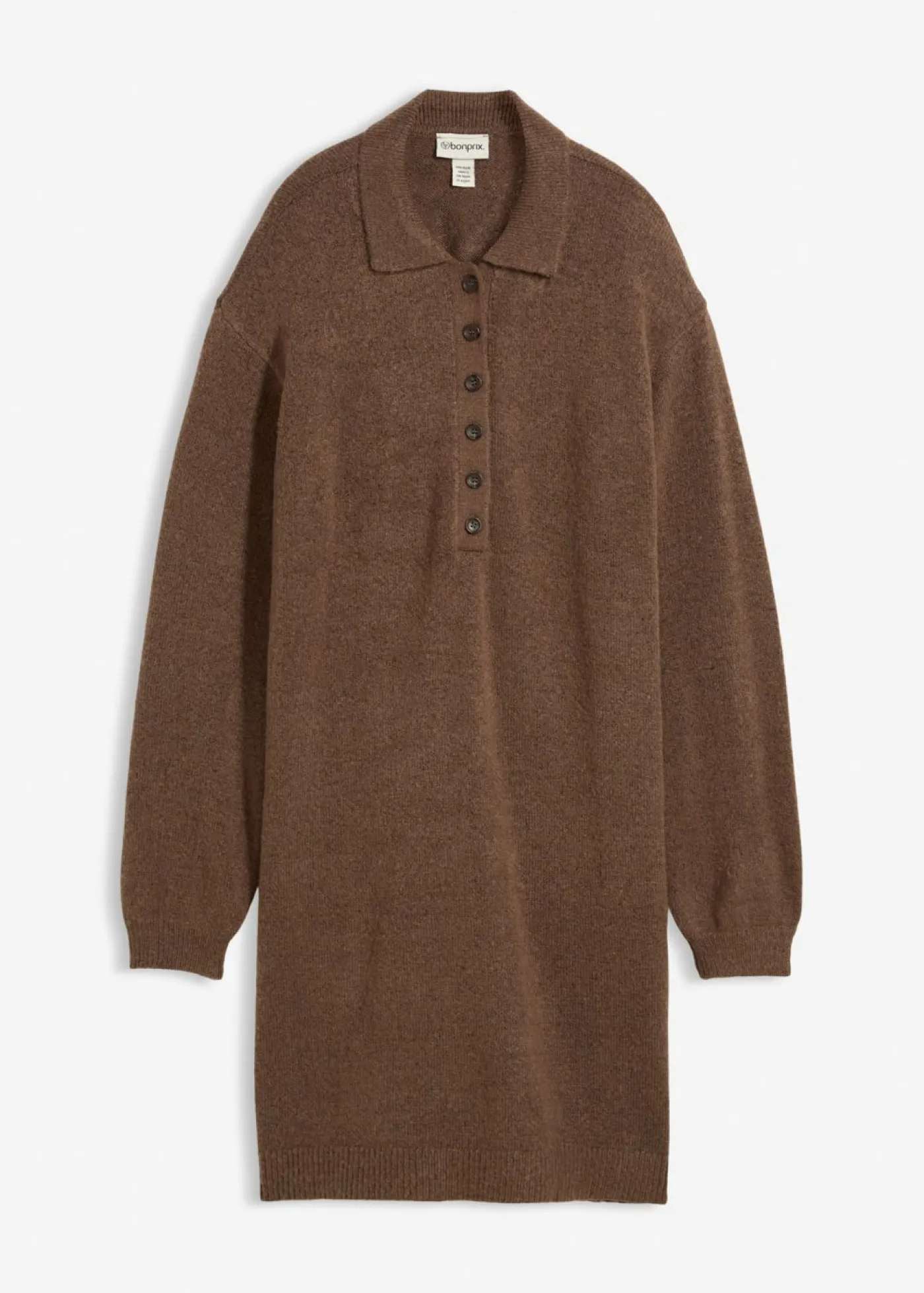 Hot Vestido corto de punto con botones Mujer Vestidos|Ropa De Punto