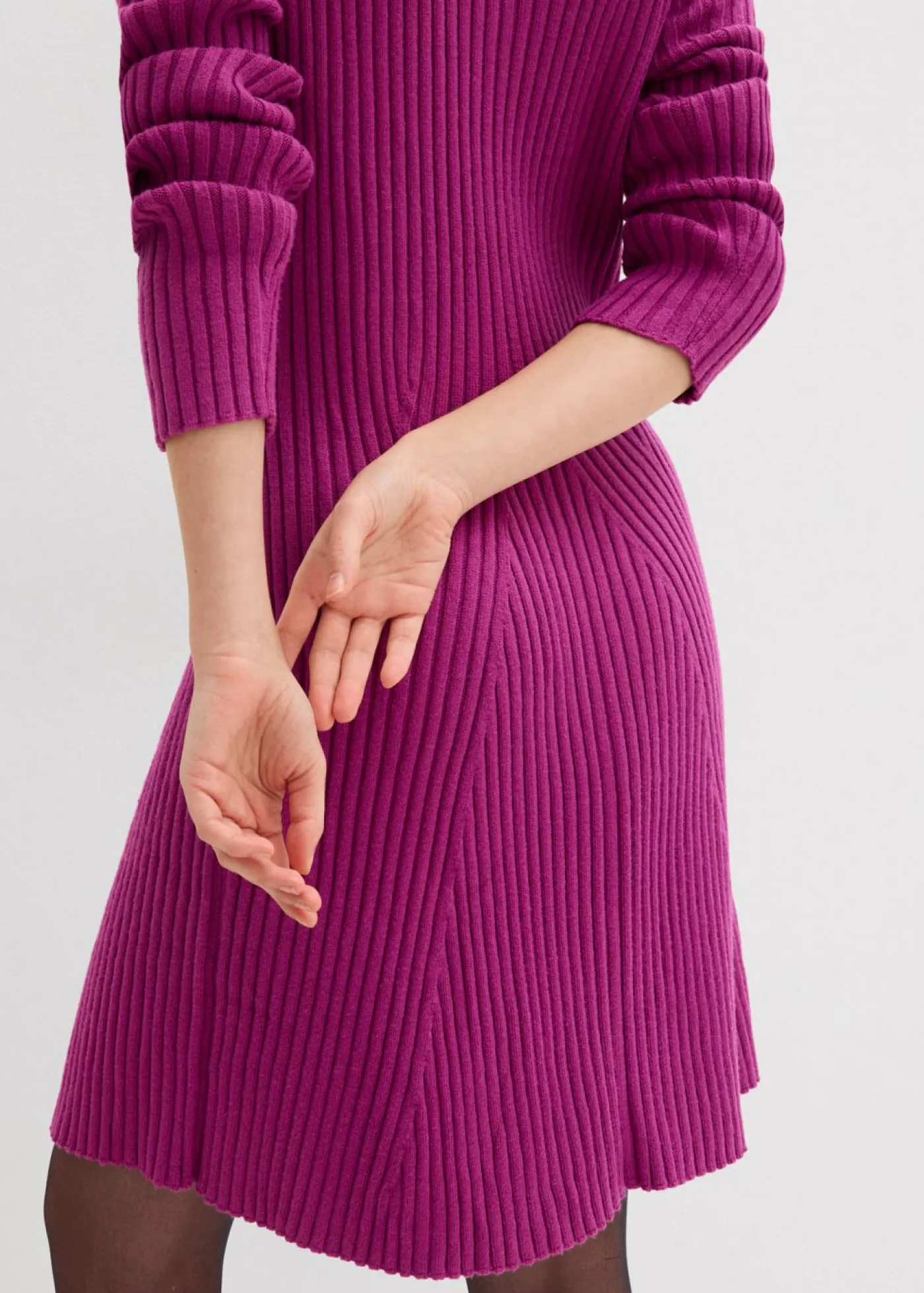Outlet Vestido corto de punto de suave mezcla de viscosa Mujer Vestidos|Ropa De Punto