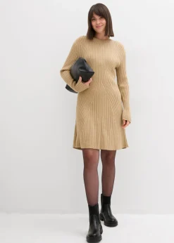 New Vestido corto de punto de suave mezcla de viscosa Mujer Vestidos|Ropa De Punto