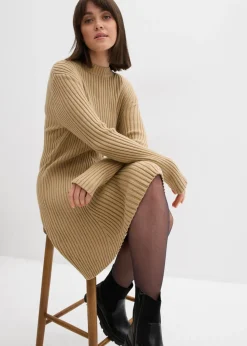 New Vestido corto de punto de suave mezcla de viscosa Mujer Vestidos|Ropa De Punto