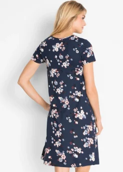 New Vestido corto de punto de suave mezcla de viscosa Mujer Vestidos