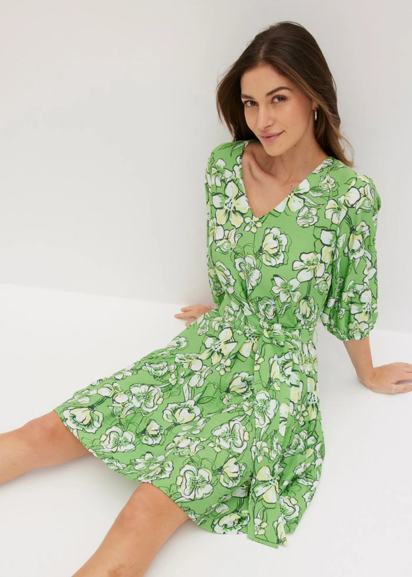 Hot Vestido corto de suave mezcla de viscosa Mujer Vestidos