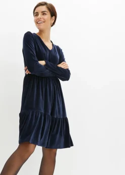 Sale Vestido corto de terciopelo elástico Mujer Vestidos