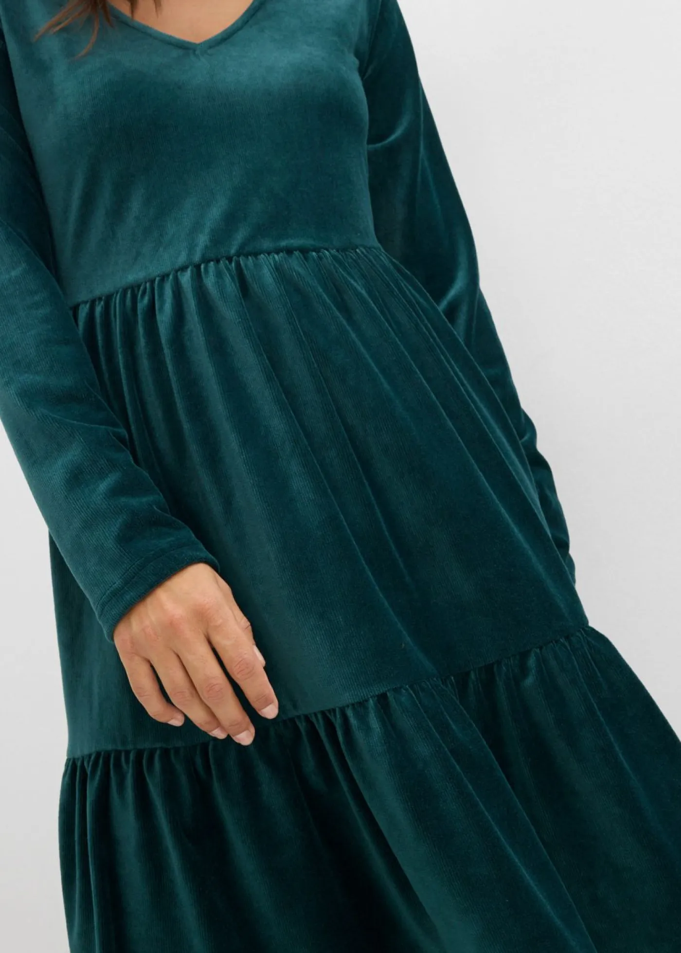 Hot Vestido corto de terciopelo elástico Mujer Vestidos