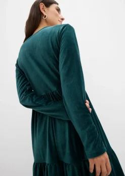 Hot Vestido corto de terciopelo elástico Mujer Vestidos