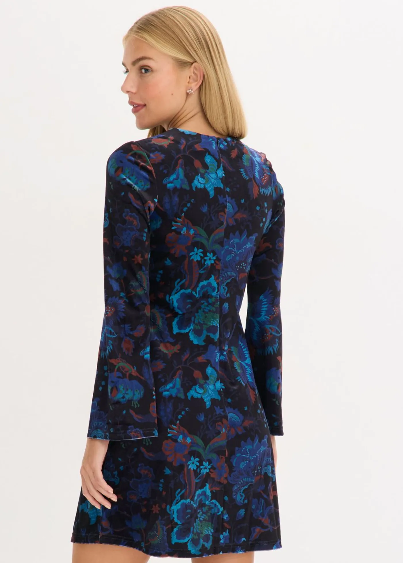 Sale Vestido corto de terciopelo fluido Mujer Vestidos