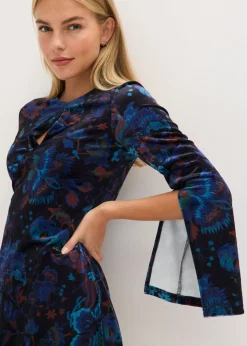 Sale Vestido corto de terciopelo fluido Mujer Vestidos