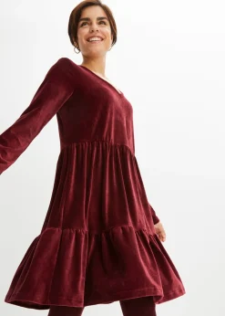 Hot Vestido corto de terciopelo elástico Mujer Vestidos