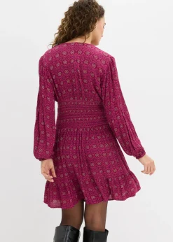 Best Vestido corto de viscosa fluida Mujer Vestidos