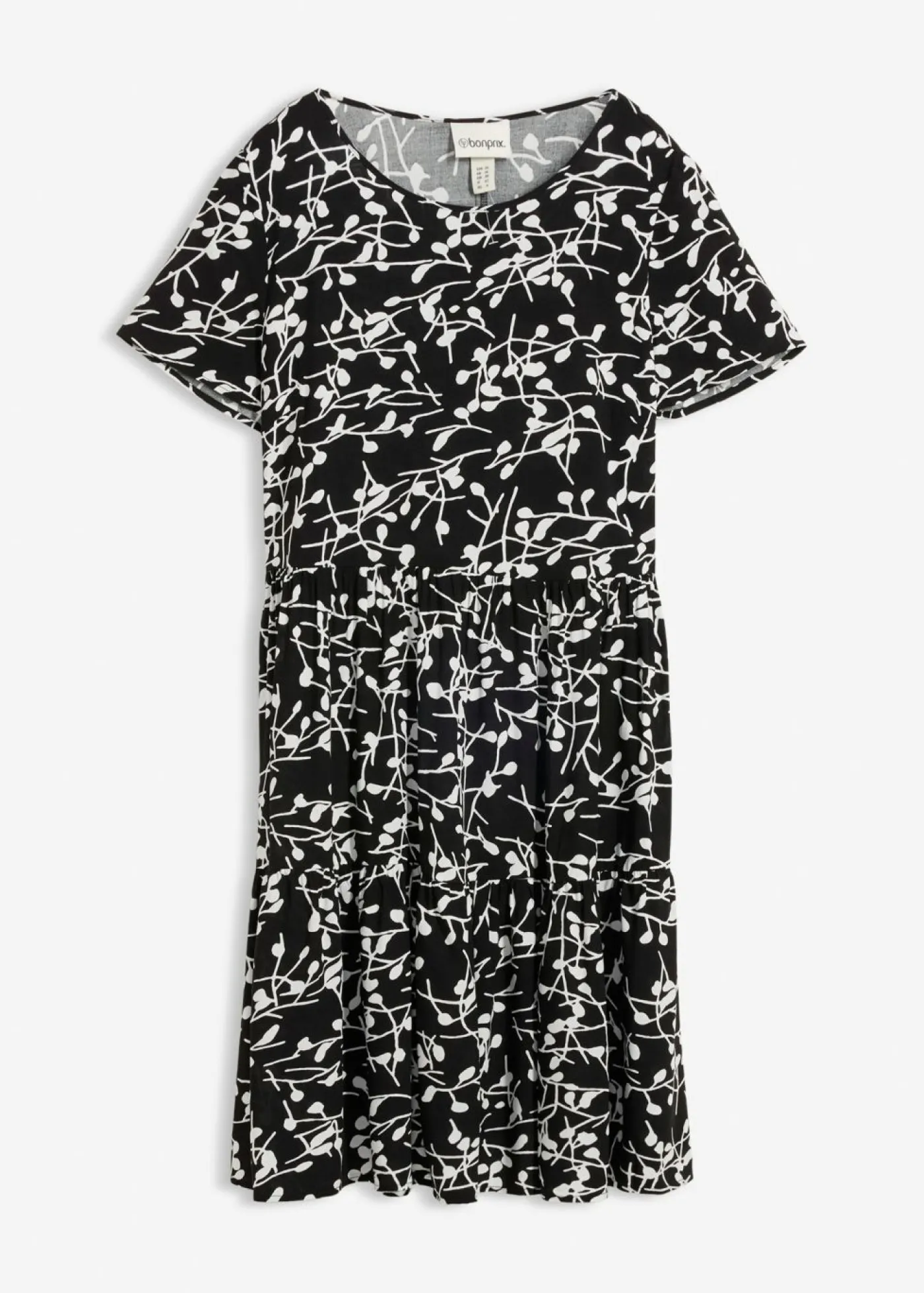 Sale Vestido corto de viscosa fluida Mujer Vestidos|Novedades