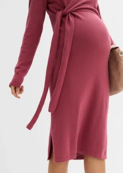 Vestido cruzado de algodón puro para durante y después del embarazo Mujer Premamá