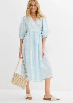 Discount Vestido cruzado de material estructurado Mujer Vestidos