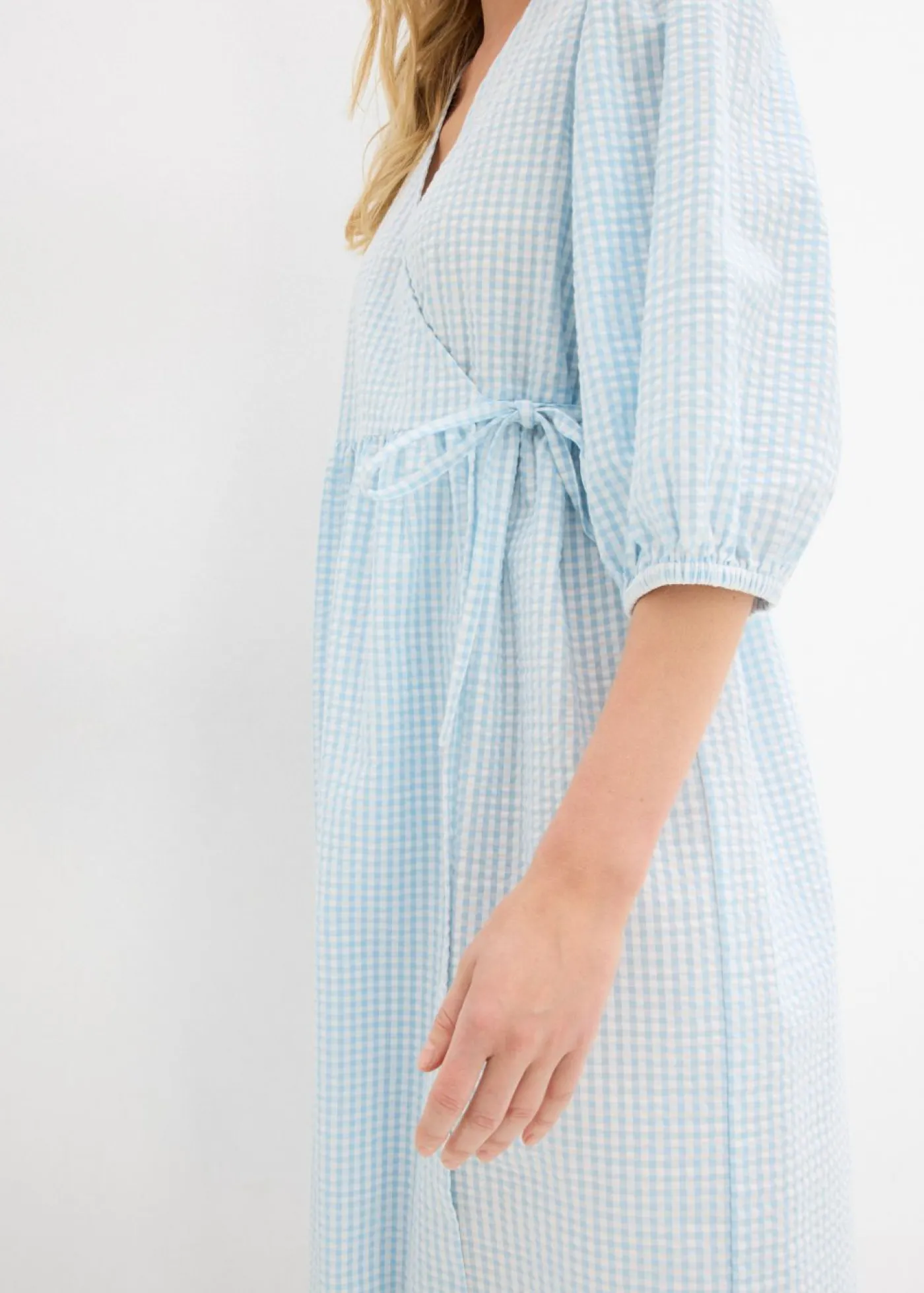 Discount Vestido cruzado de material estructurado Mujer Vestidos