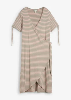 Hot Vestido cruzado de mezcla fluida de viscosa y elastano Mujer Vestidos