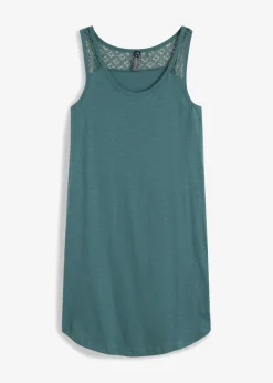 Hot Vestido de algodón con encaje Mujer Vestidos
