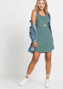 Hot Vestido de algodón con encaje Mujer Vestidos