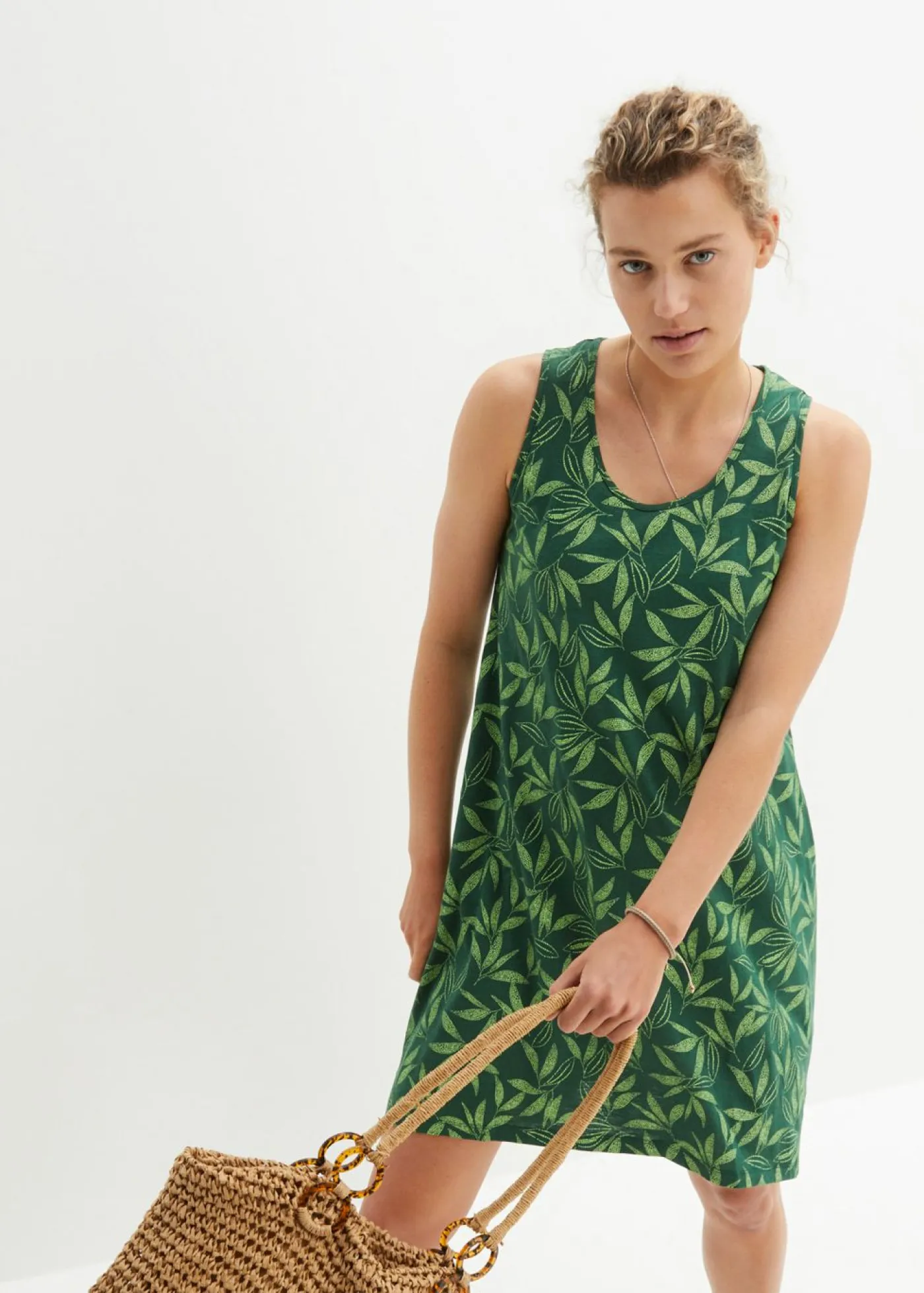 Clearance Vestido de algodón de estilo túnica Mujer Vestidos