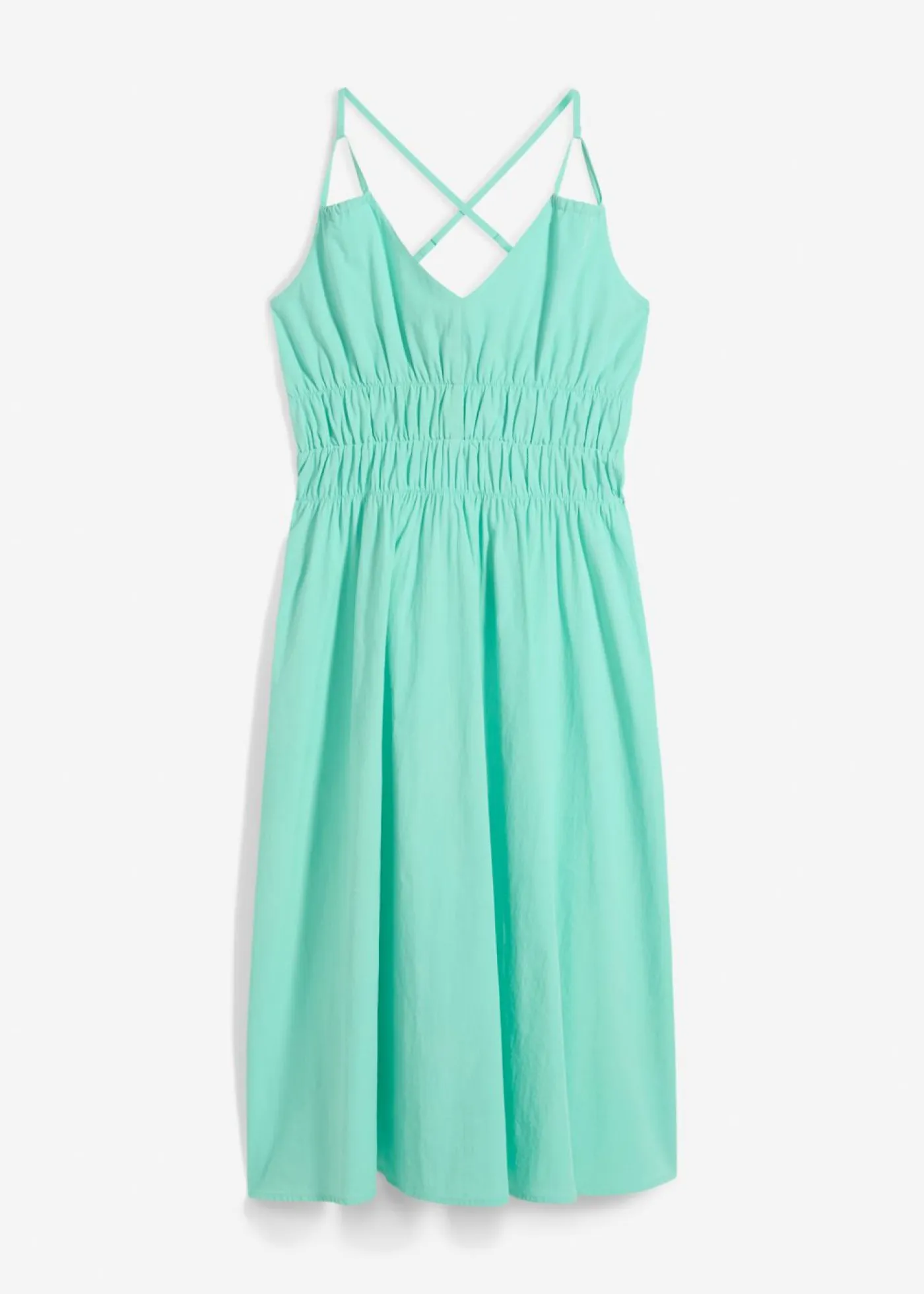 Best Vestido de algodón orgánico puro con tirantes Mujer Vestidos