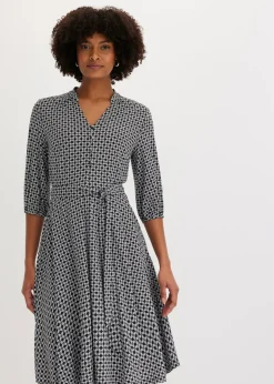 Hot Vestido de blusa en jersey con cordón (2 piezas) Mujer Vestidos|Novedades