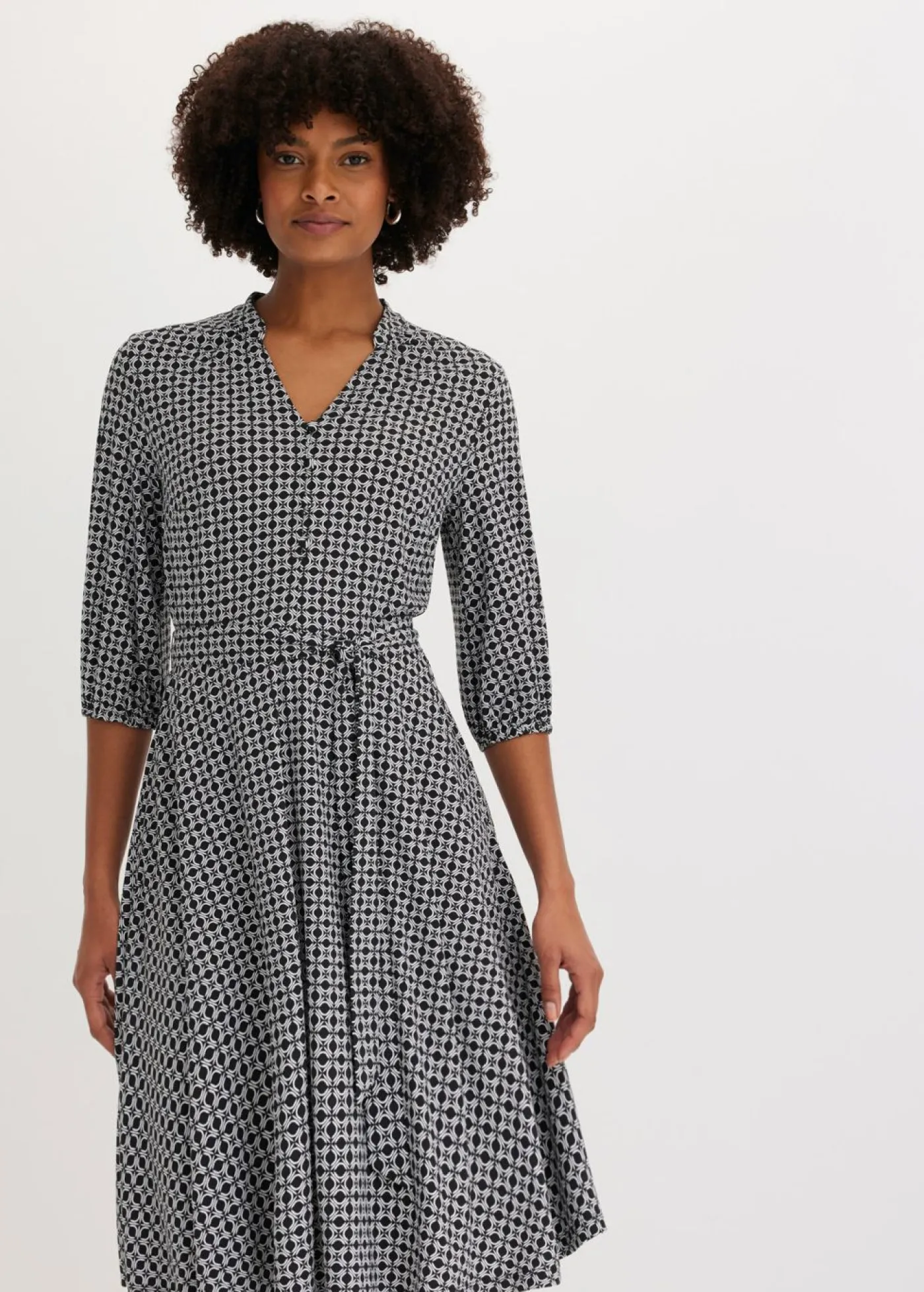 Hot Vestido de blusa en jersey con cordón (2 piezas) Mujer Vestidos|Novedades
