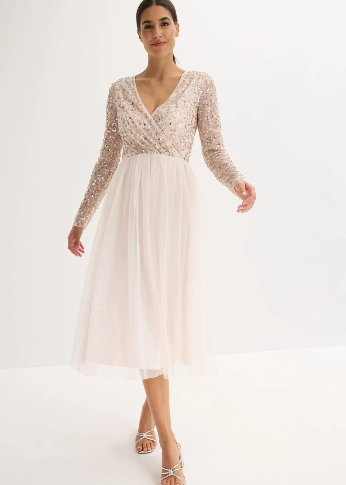New Vestido de cóctel con bordado de lentejuelas Mujer Vestidos|Novedades