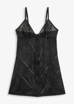 Clearance Vestido de encaje con cremallera Mujer Lencería Sexy