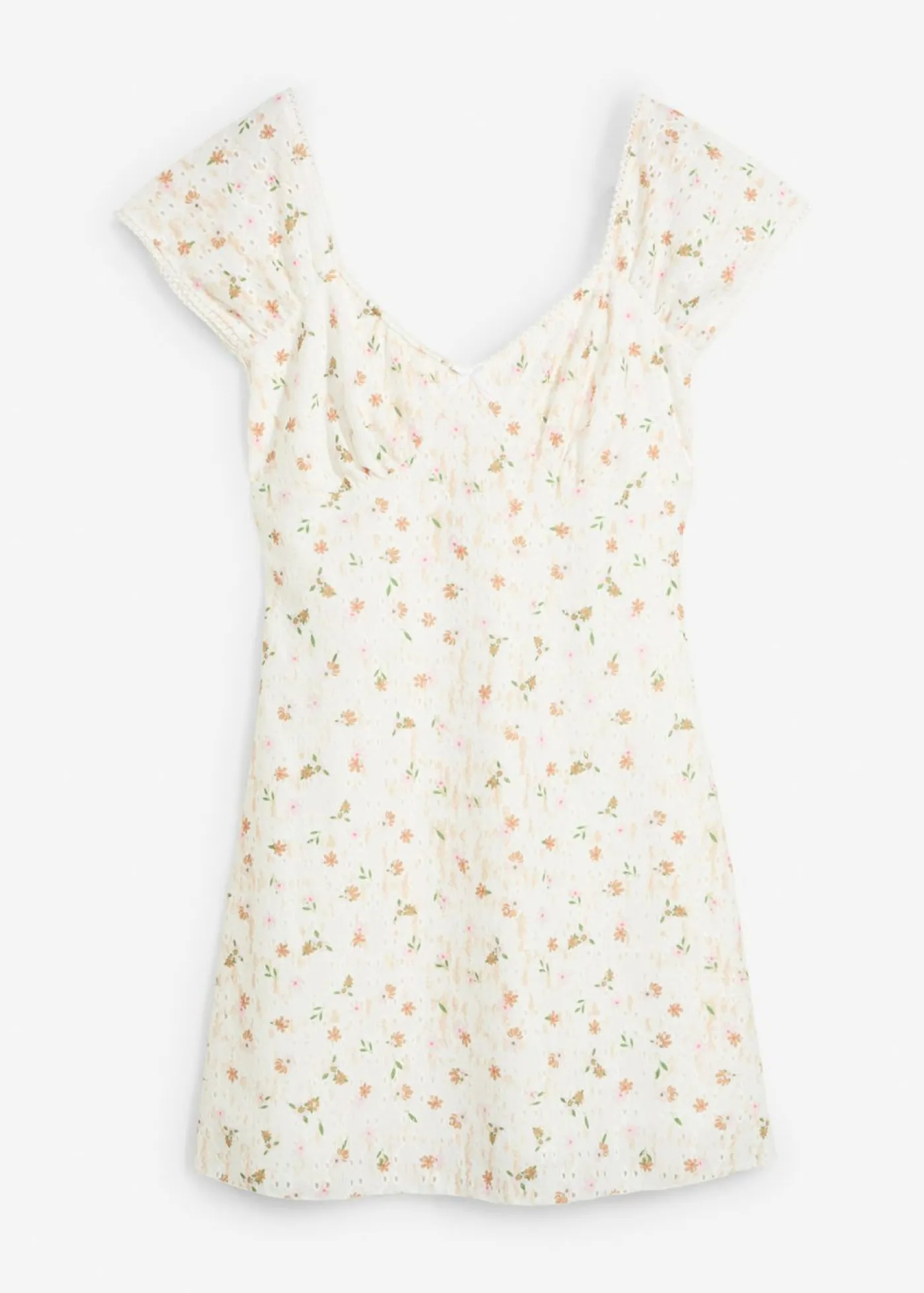 Outlet Vestido de encaje con estampado de flores Mujer Vestidos