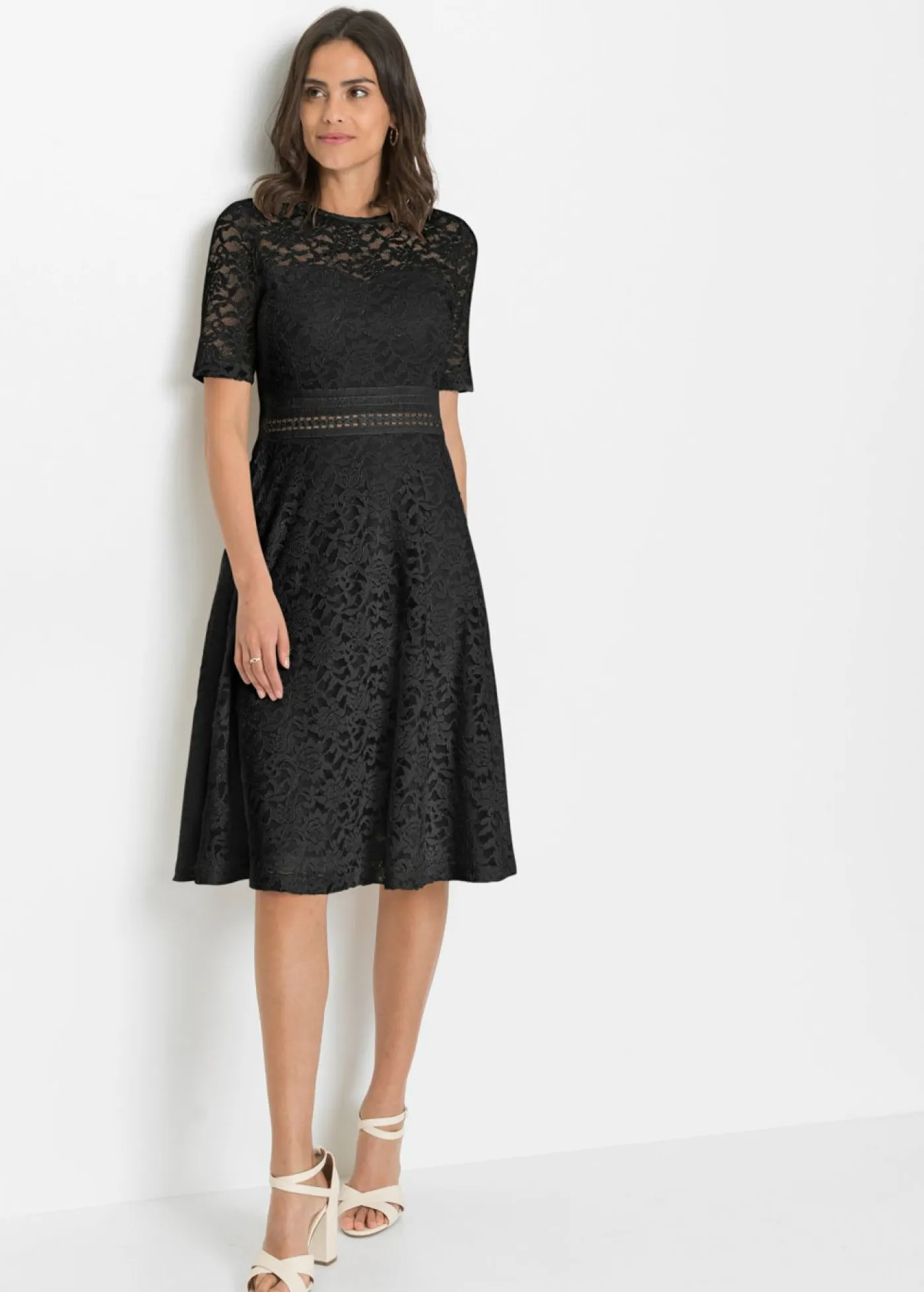 Online Vestido de encaje con ganchillo Mujer Vestidos|Ropa Elegante