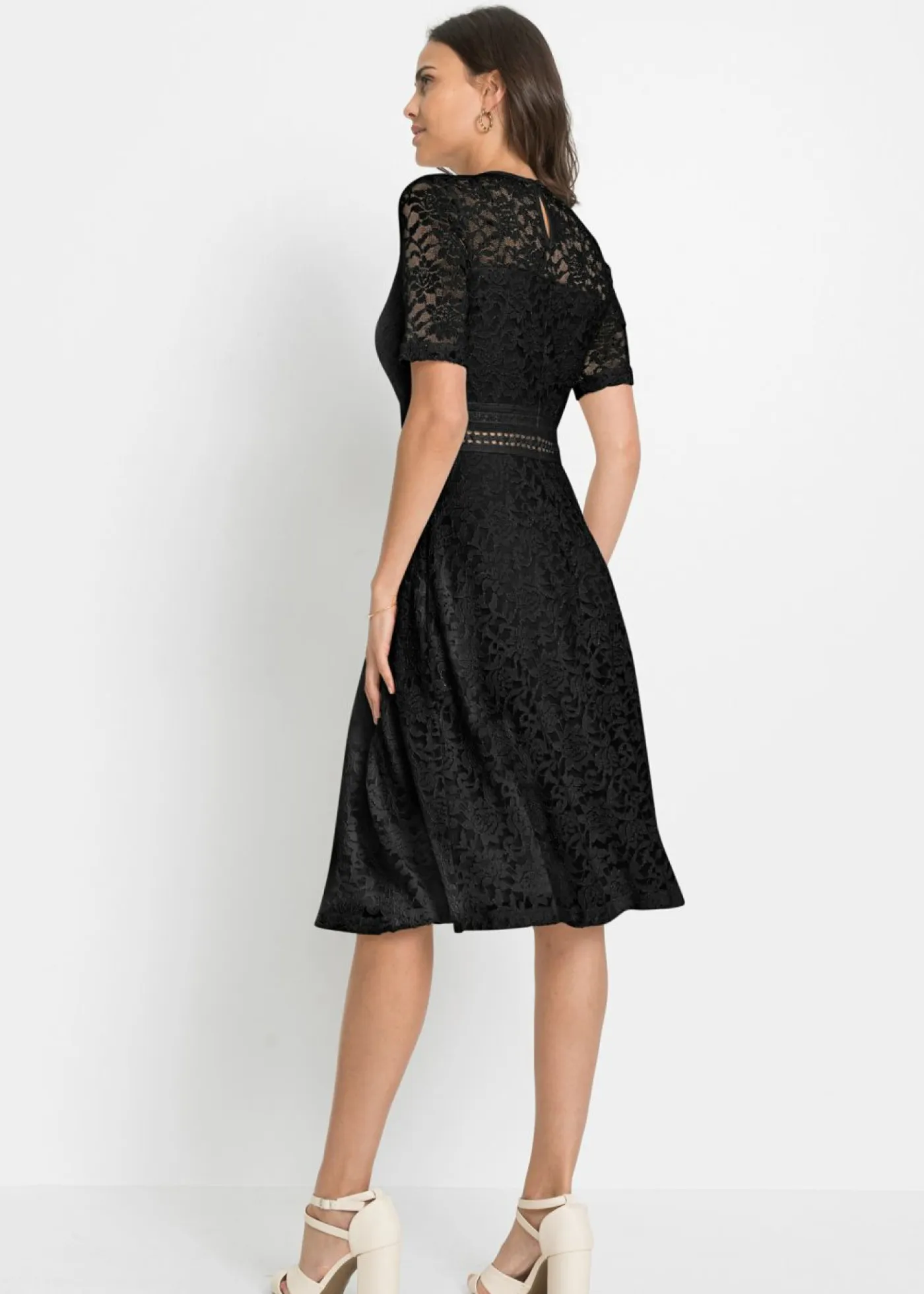Online Vestido de encaje con ganchillo Mujer Vestidos|Ropa Elegante